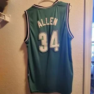 Adidas x NBA Shirts Bucks Adidas Nba Hardwood Classics Number 34 Allen Stitched Jersey Green Poshmark